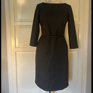 Ralph Lauren Herringbone Belted Dress